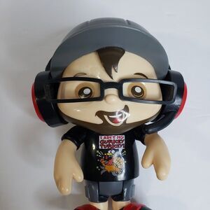 FGTeeV Season 1 The Big Fig Bonkers Duddy Toy Figure Black Gurkey T-Shirt